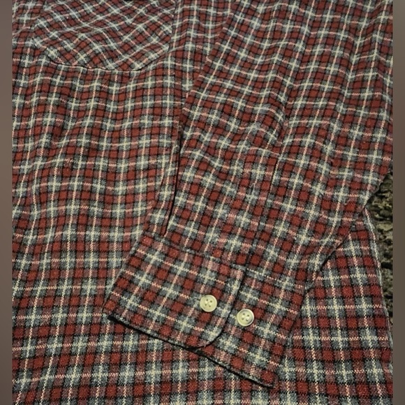 OUTDOOR EXCHANGE Button Down Plaid Long Sleeve Men's Flannel Shirt Sz.XXL EUC - Picture 2 of 7